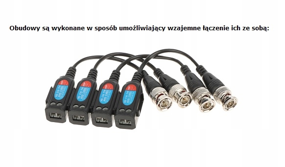TRANSMISJA WIDEO PO SKRĘTCE UTP AHD HD-CVI Rodzaj adapter