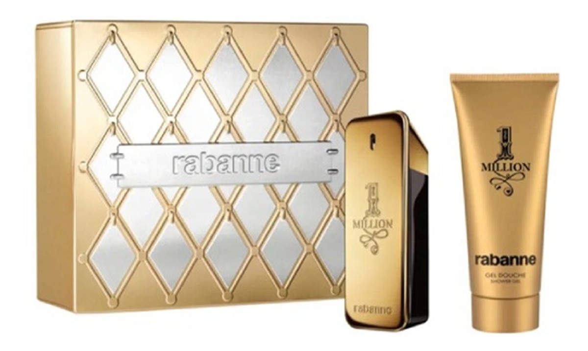 Paco Rabanne 1 Million Men sada toaletní voda 100 ml gel 100 ml