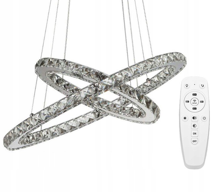 

Lampa Sufitowa Wisząca Ring Led +pilot APP418-CP