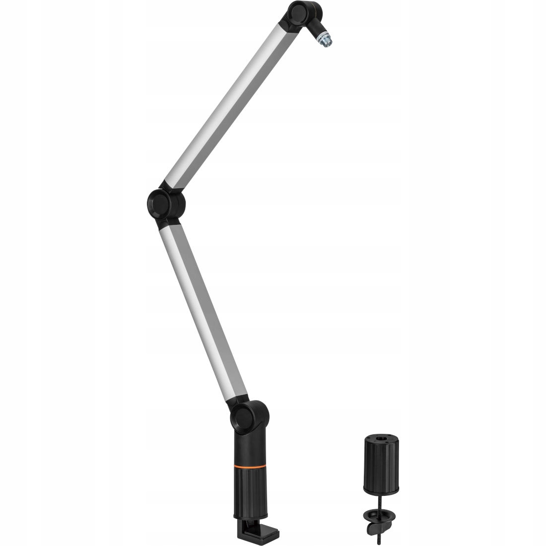 MOZOS SB38 STATYW BIURKOWY NA MIKROFON SREBRNY WIESZAK UCHWYT MIKROFONOWY Marka MOZOS