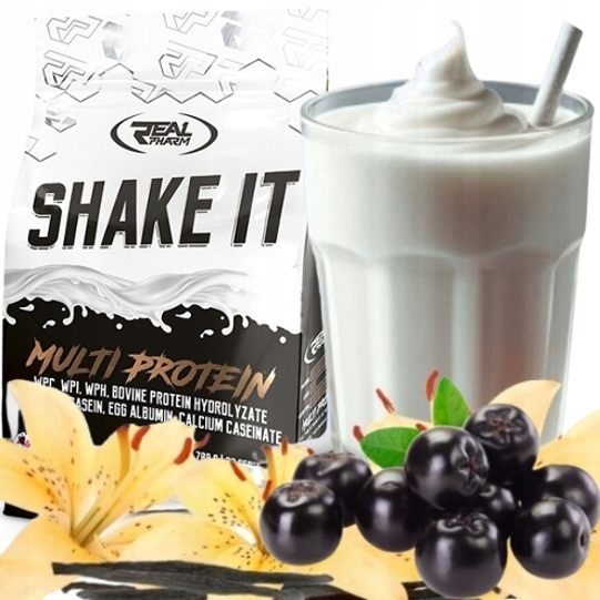 Bílá směs Wpi/wpc doplněk stravy Real Pharm Shake It 700 g Vanilla Berry