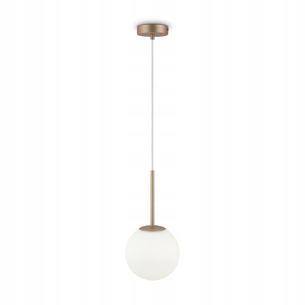 Maytoni Závěsná lampa Basic Form kula Ø18 cm, mosazné sklo, nastavitelná