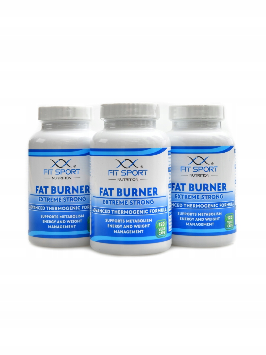 Fitsport Fat Burner extreme strong 3 x 120 vege kapslí economy pack