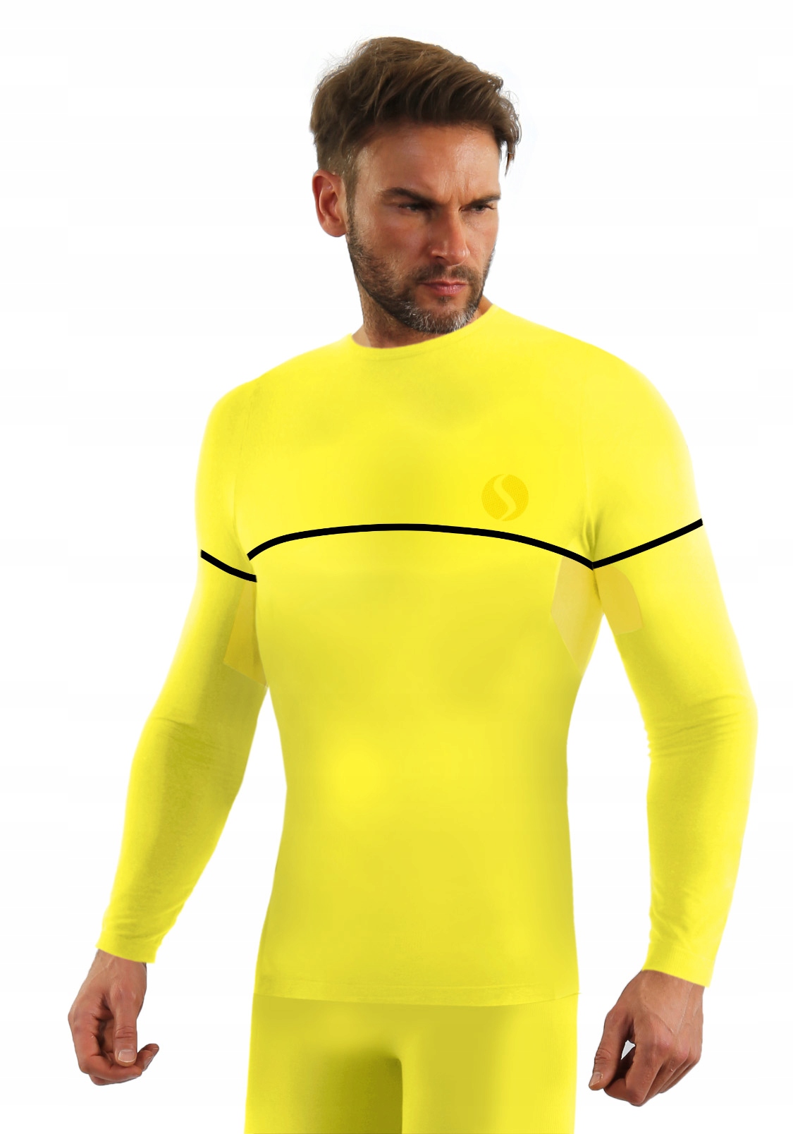 Sesto Senso pánské termoaktivní spodní prádlo Dryarn dlouhý rukáv XXL/3XL Yellow