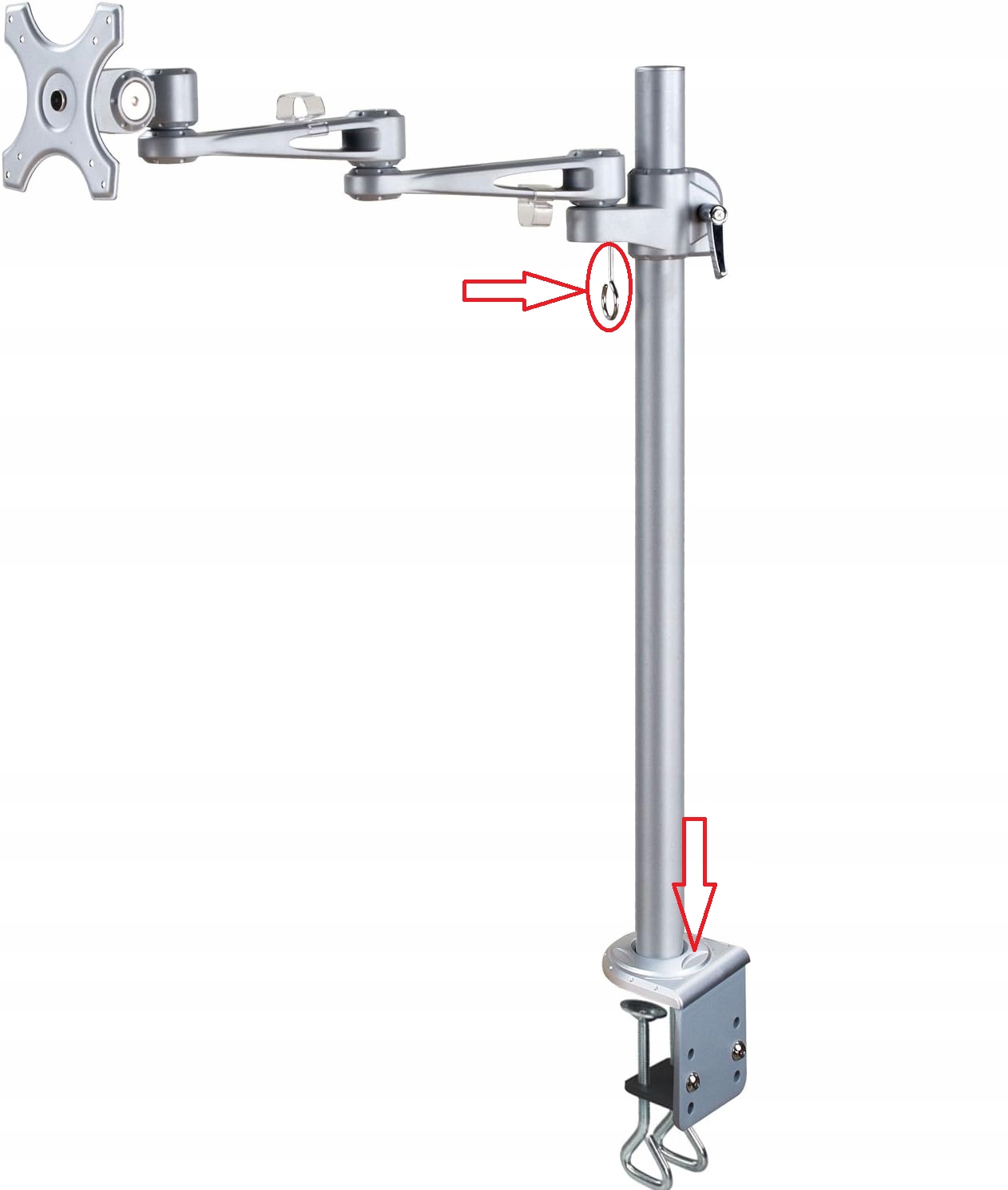 Uchwyt biurkowy do monitora Neomounts Full Motion FPMA-D935POLE70 Marka Inna