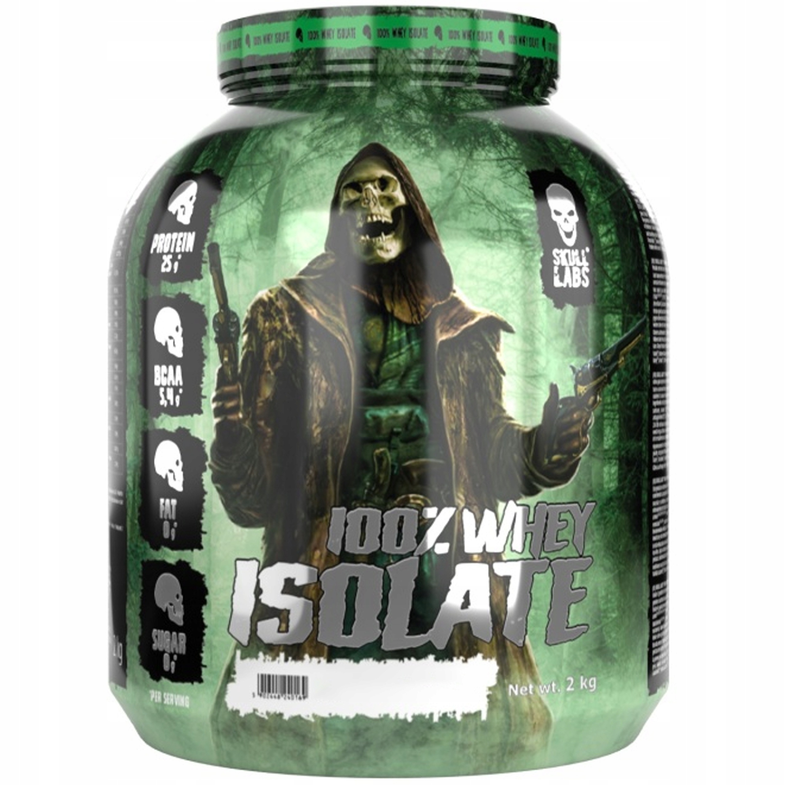 Skull Labs 100% Whey Isolate 2000 g Izolát bílkovin, Vysoký obsah bílkovin