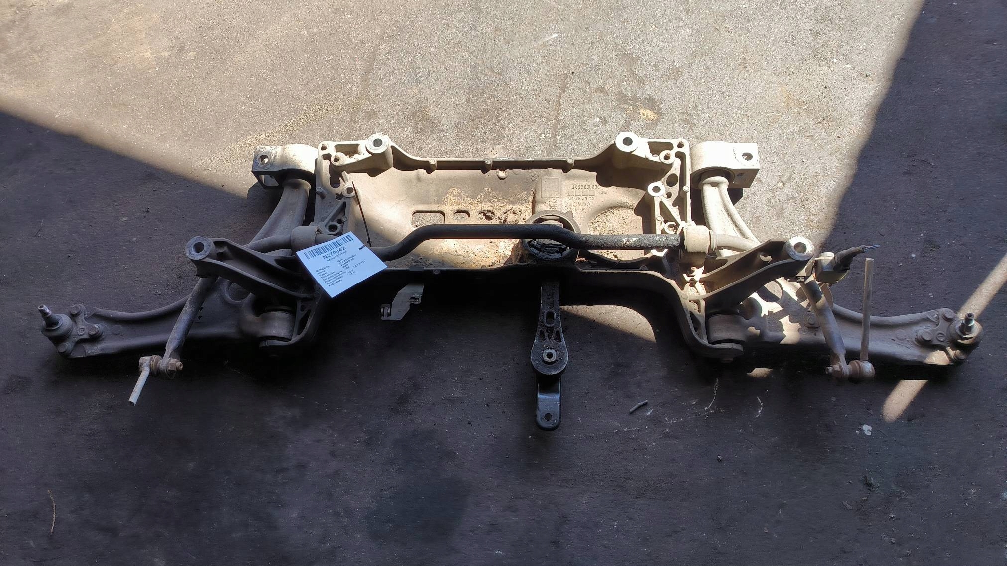 axle beam front 3C0199369F 2.0 TDI VOLKSWAGEN PASSAT B6