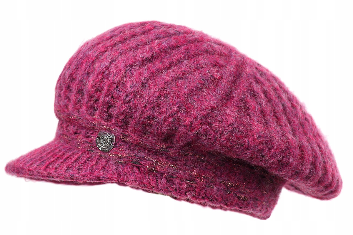 

Kaszkiet damski Solange Ciemny róż Polski