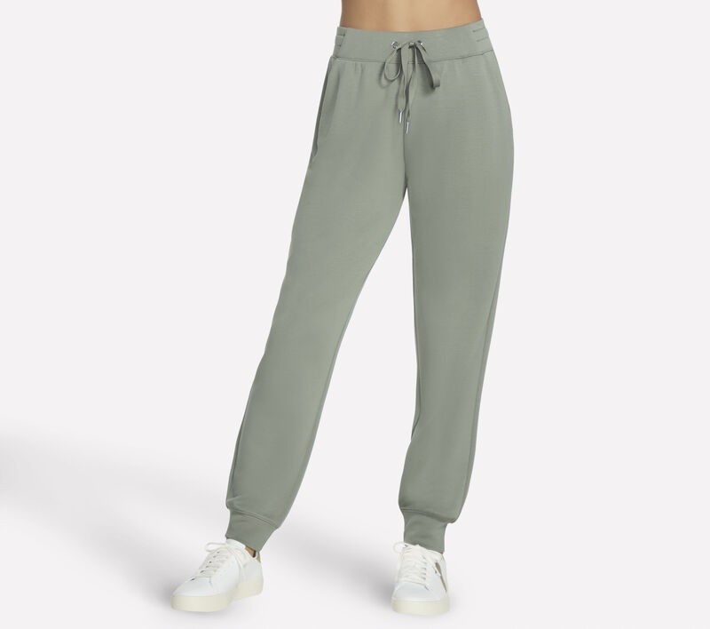 Dámské kalhoty Skechers Skechluxe Elevate Jogger olivové PT149 Tpol