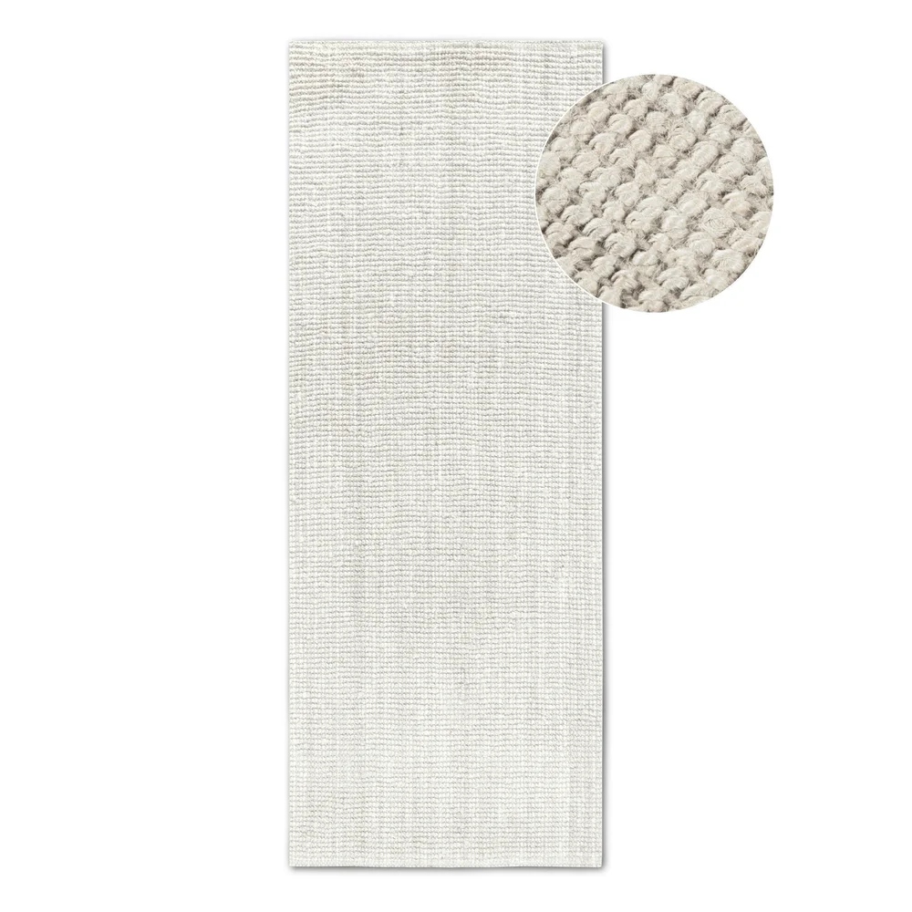 Behúň do obývačky-izby 80x300 cm, prírodná krémová farba