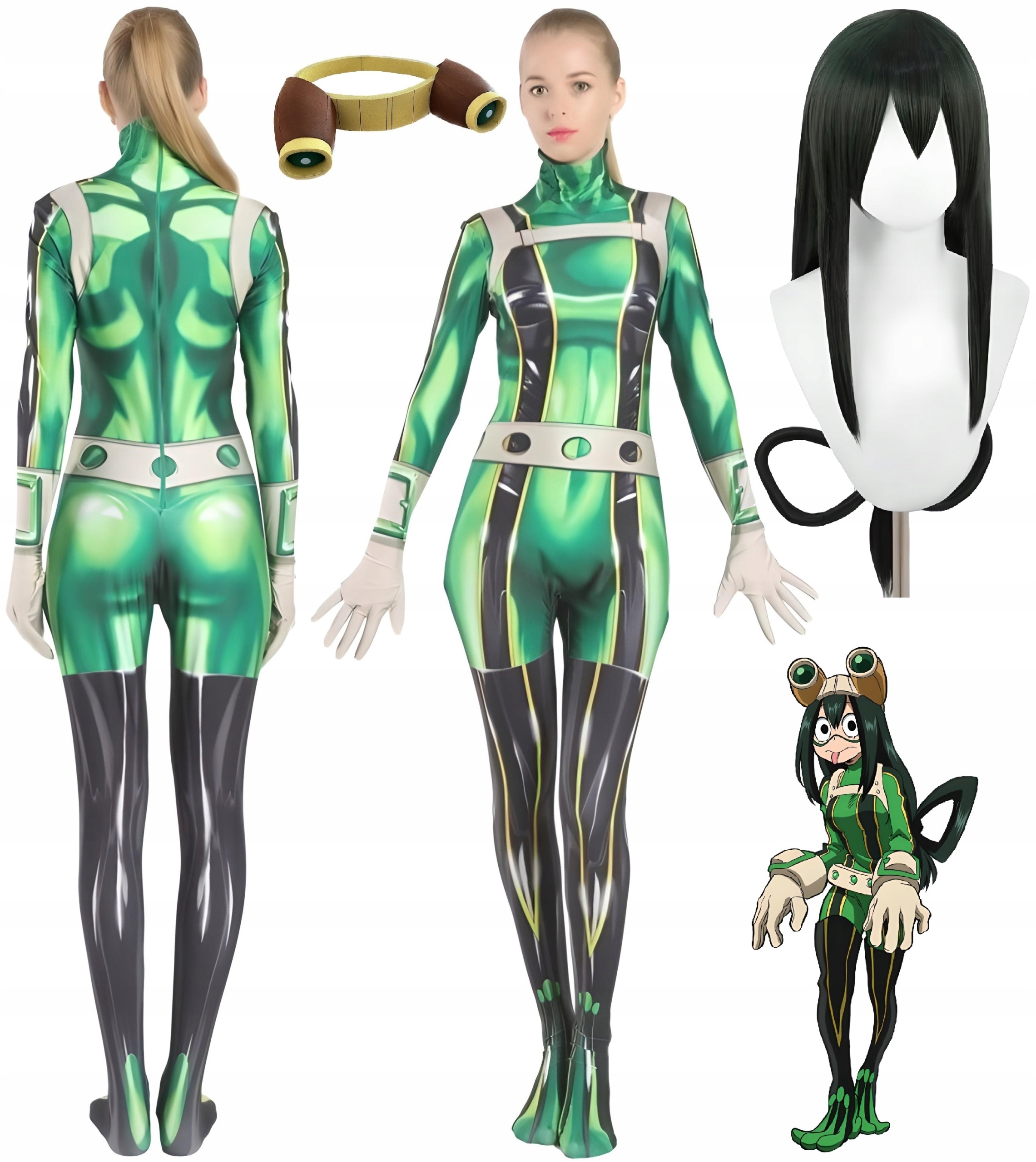 STRÓJ KOSTIUM PRZEBRANIE TSUYU ASUI ANIME COSPLAY SKIN FESTIWAL 170/176