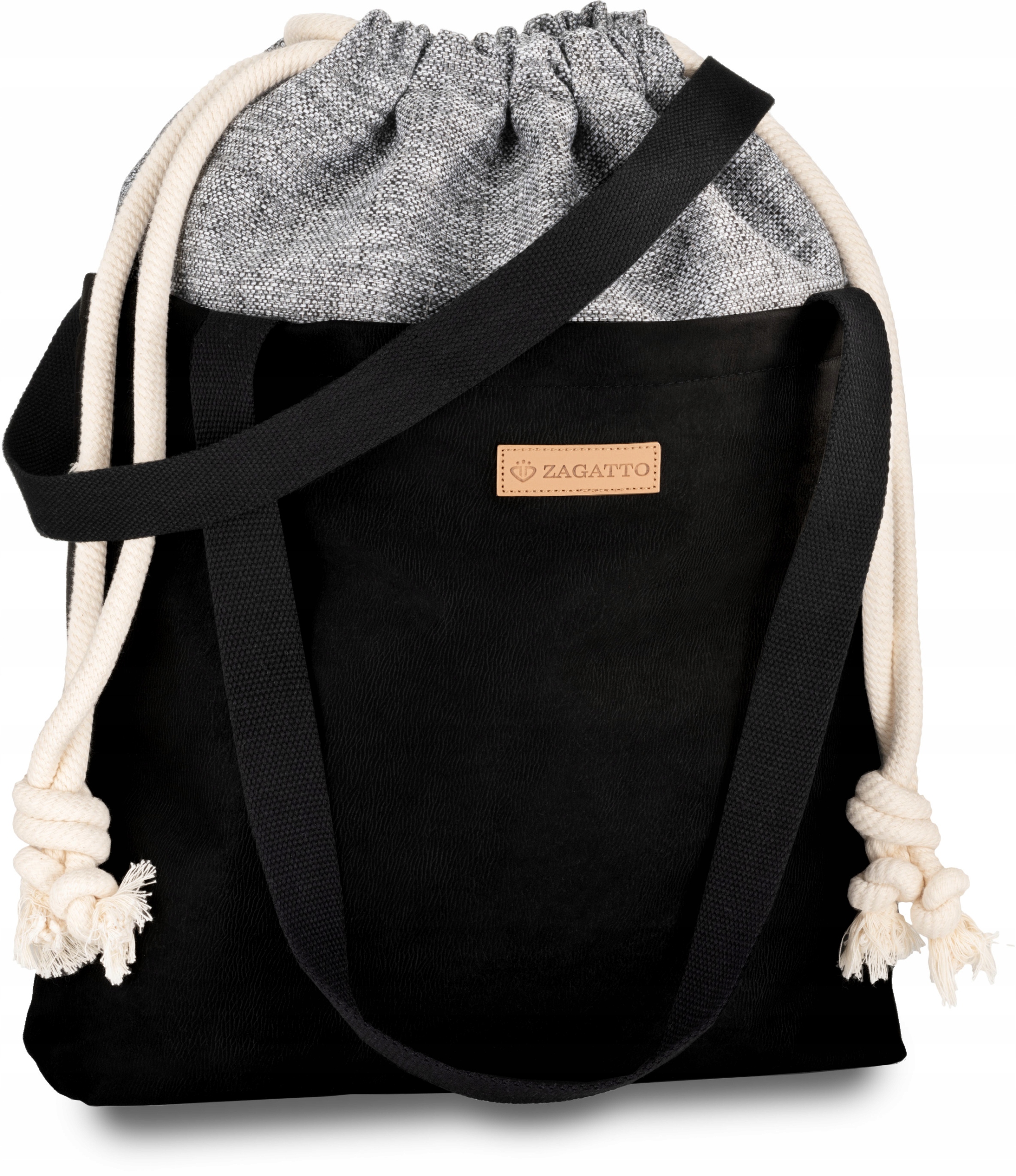 

Zagatto Shopperka torba damska duża torebka czarna