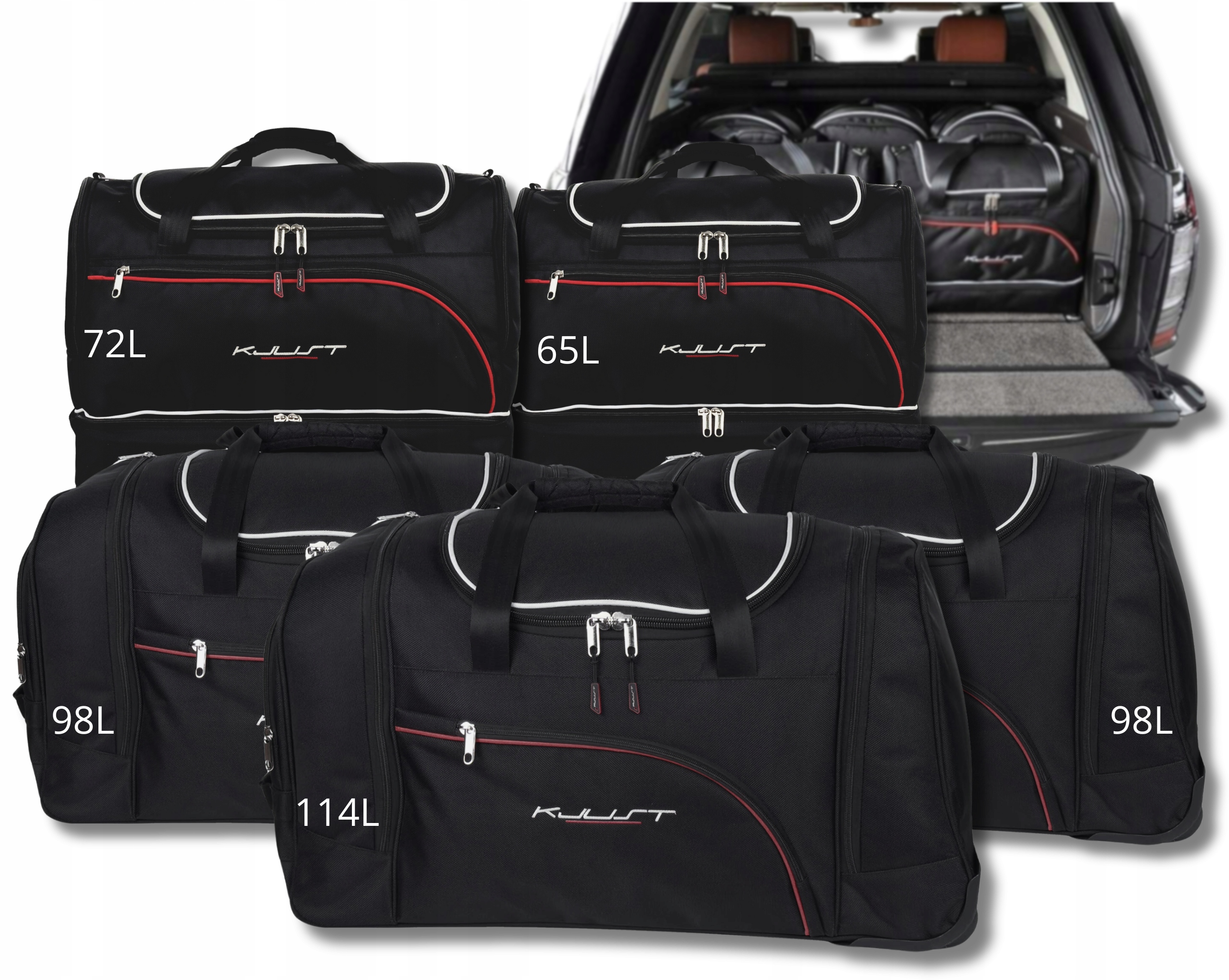 Sada tašiek Kjust do batožinového priestoru Land Rover Range Rover 2012-2021 5 ks