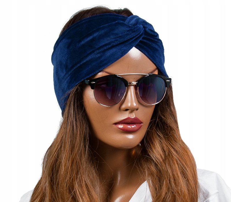 

Piękna Opaska Węzeł Welurowa Ciepła Welur