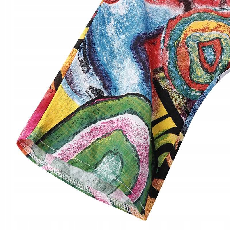 Sukienka oversize vintage maxi PLUS SIZE stylowa kolorowa Długość maxi