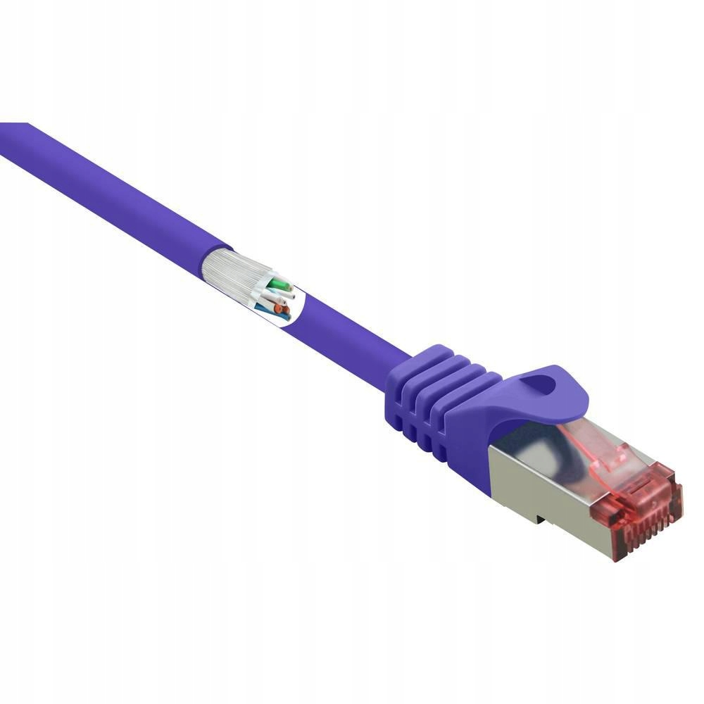 Renkforce RF-4724914 kabel sieciowy Fioletowy 0,25 m Cat6 S/FTP (S-STP)