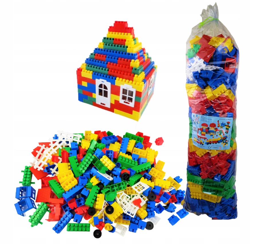 

Klocki Konstrukcyjne Duże 600 elementów Zestaw