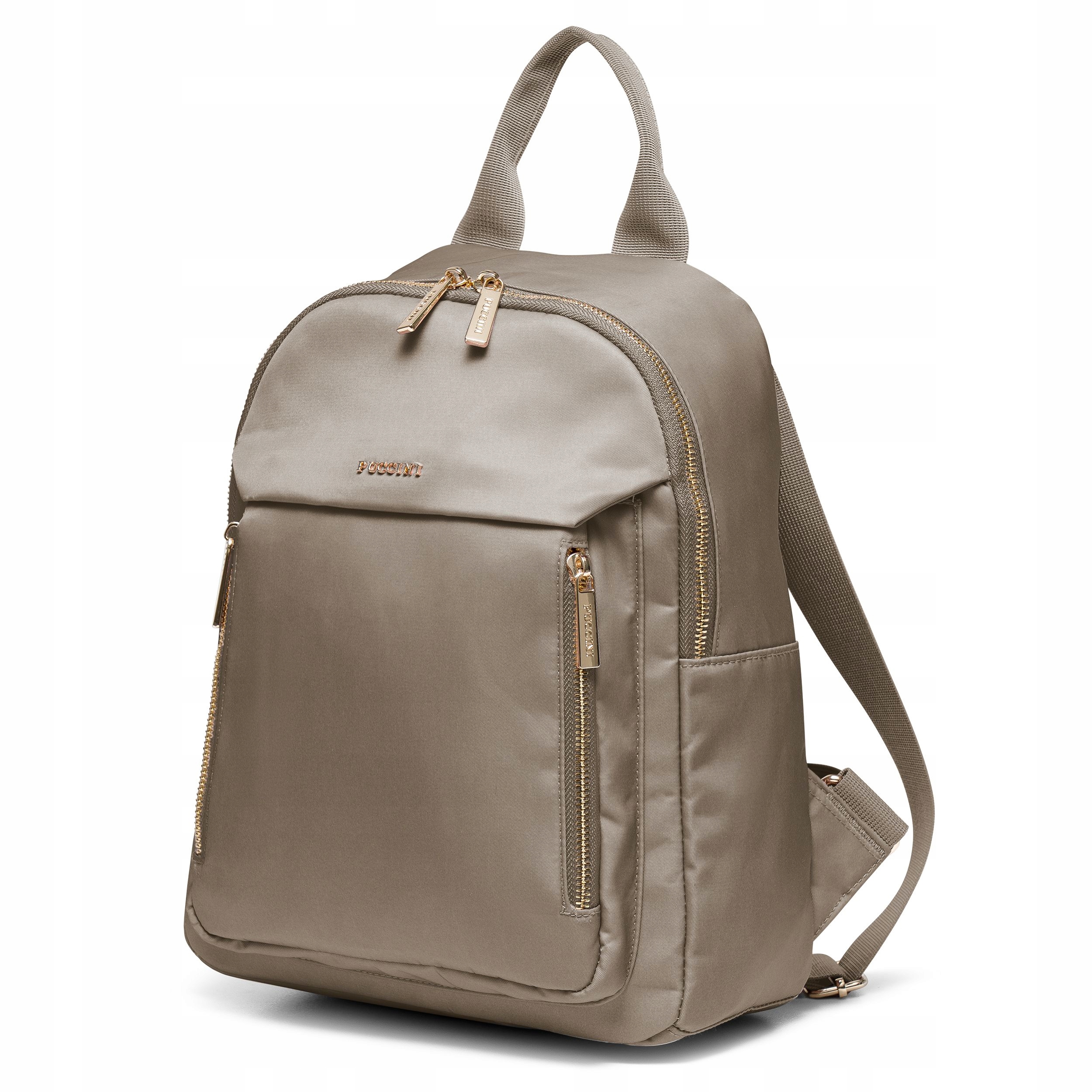 Plecak Damski Miejski Szkolny Do Pracy Biura Brązowy Puccini PM9033-2