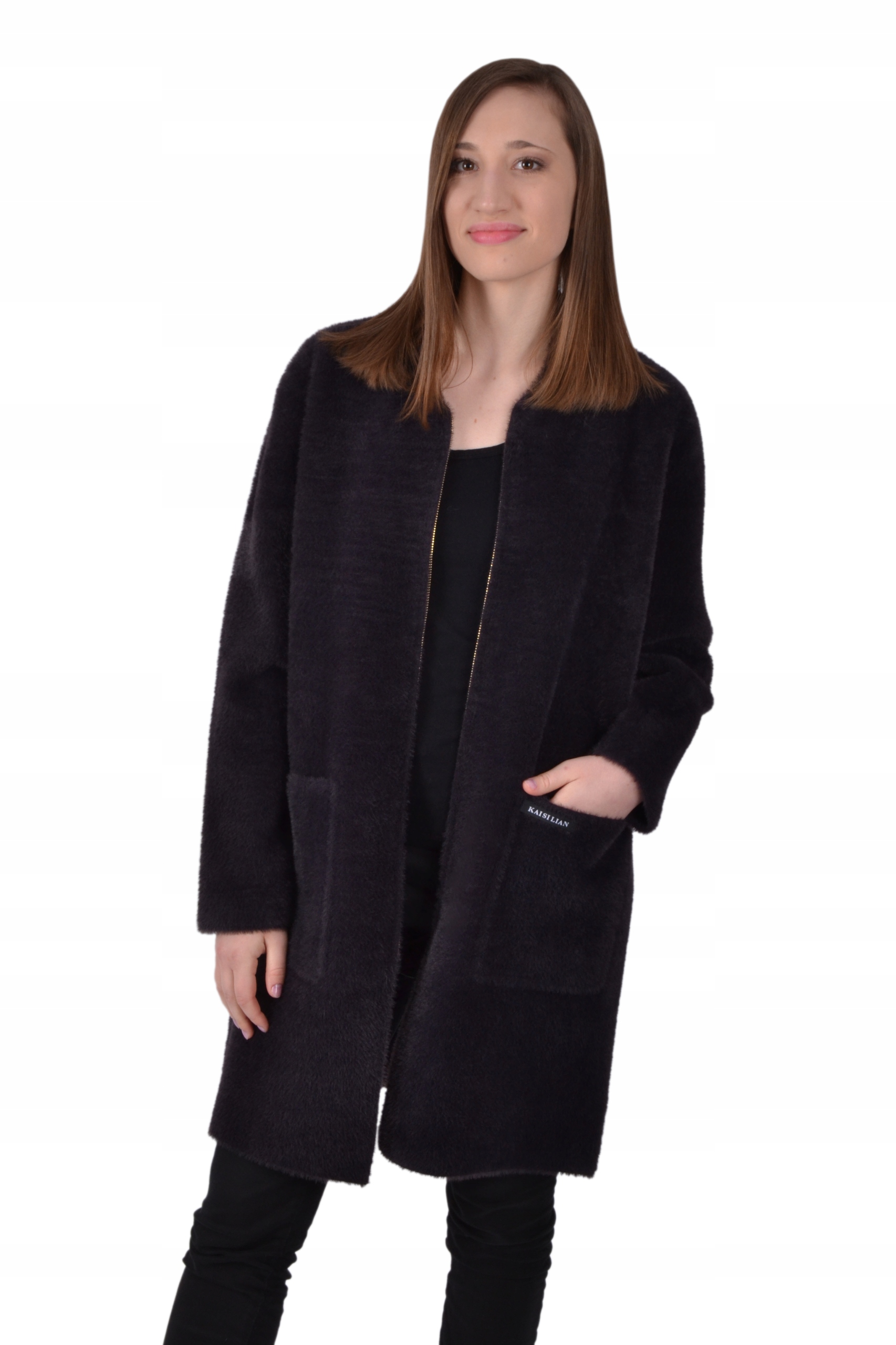 

Płaszcz alpaka stójka model Kaisilian uniwersalny