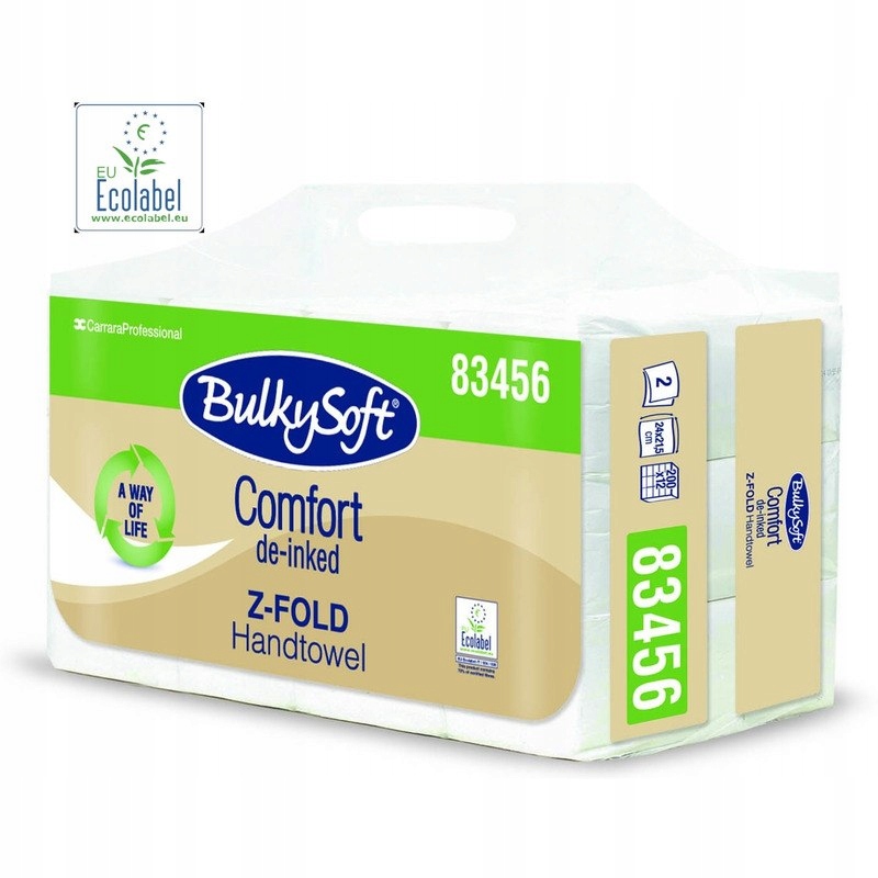 Levně BulkySoft Comfort Z-Fold 2w celulóza bílá (12x200)