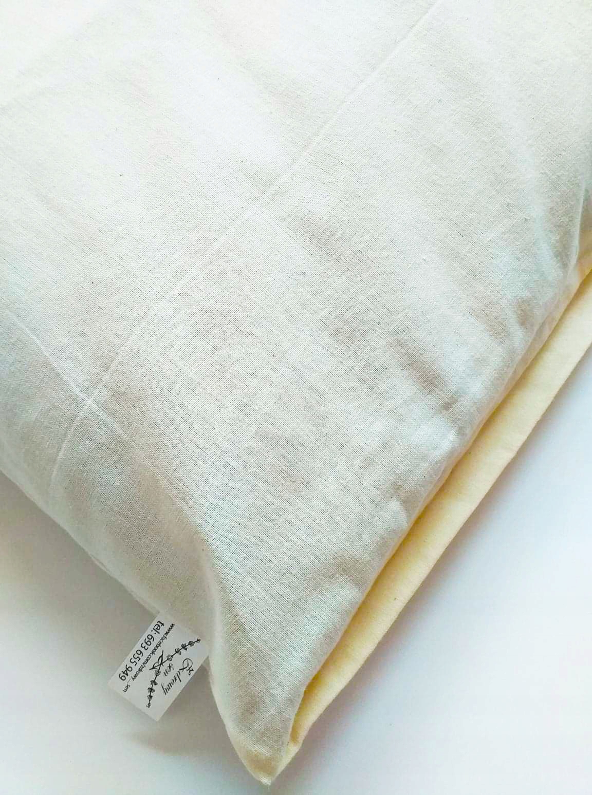 LECZNICZA PODUSZKA ŁUSKĄ GRYKI 40X40 BAWEŁNA HIT Jasiek gryczana naturalna Waga wypełnienia 1500 g