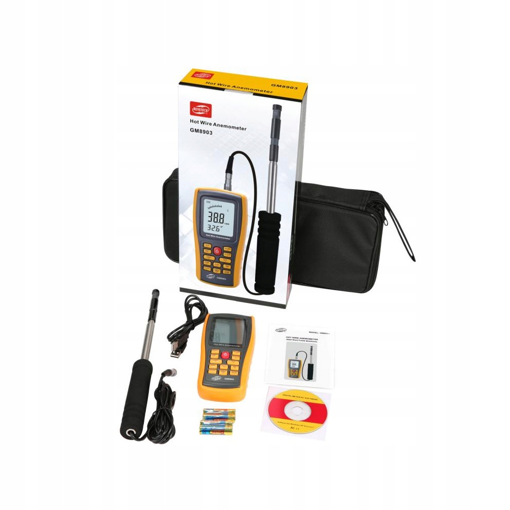 BENETECH MIERNIK WIATRU ROZKŁADANY OD 30CM DO 1M Kod producenta 31473