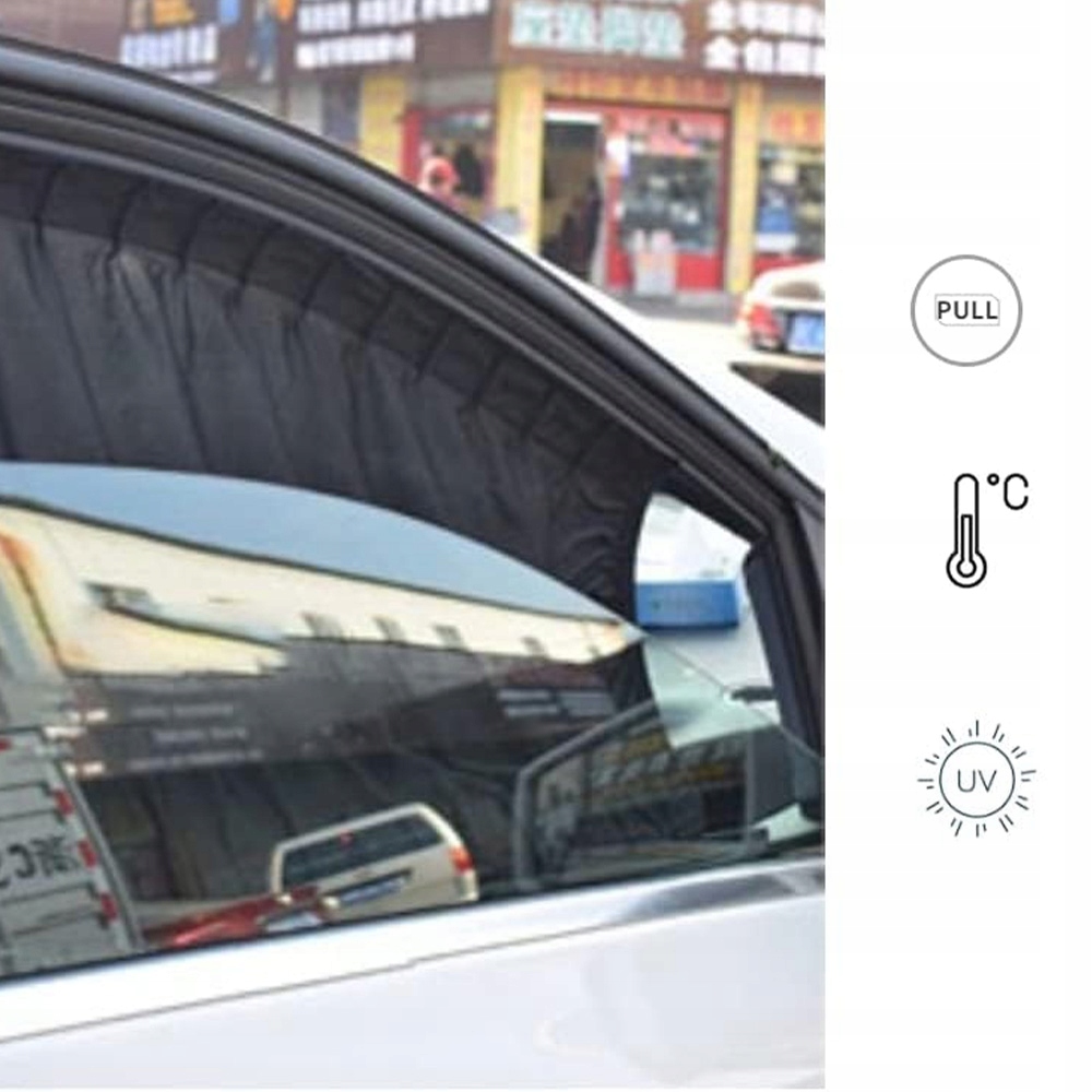 2X UNIWERSALNA OSŁONA PRZECIWSŁONECZNA NA SZYBĘ DO SAMOCHODU PRZECIW UV Kod producenta Żaluzja do Samochodu Auta
