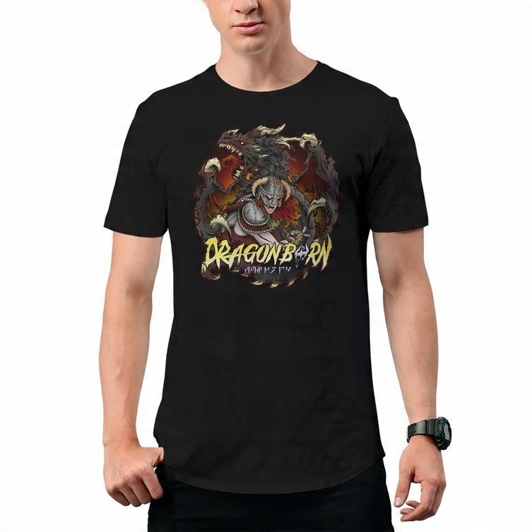 

Koszulka T-Shirt Dragonborn Skyrim Prezent L