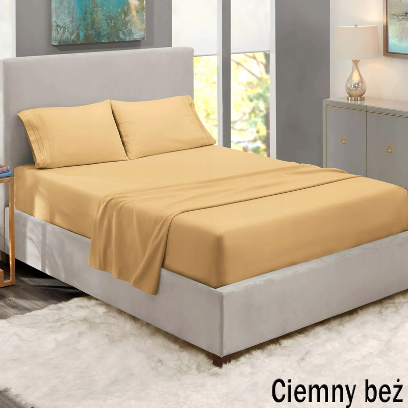 POLSKIE PRZEŚCIERADŁO JERSEY Z GUMKĄ 160x200 BAWEŁNA + ZAKŁADKA NA MATERAC Wymiary 160x200cm