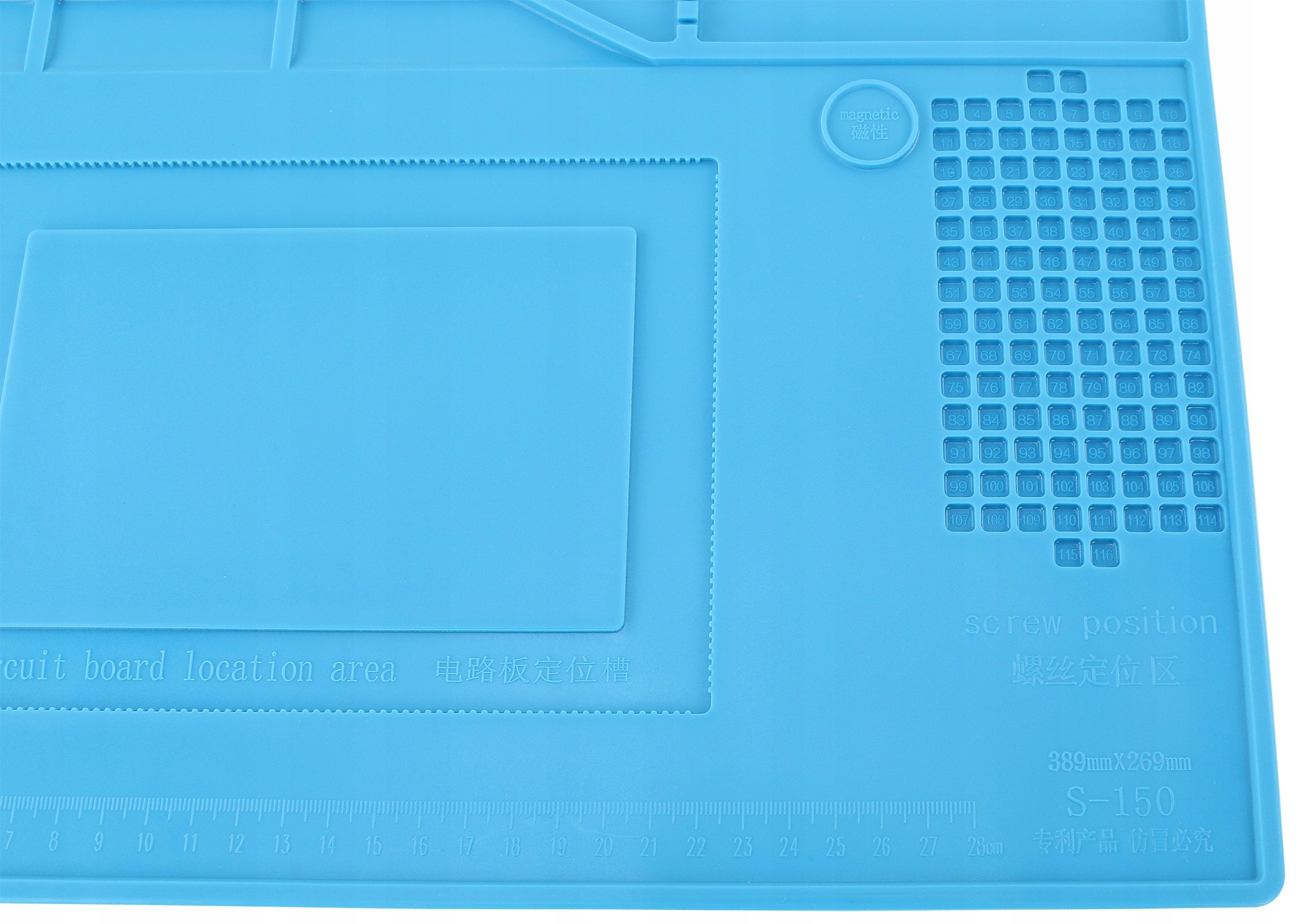 MATA SILIKONOWA IZOLACYJNA 389x269mm S-150 HOTAIR Wysokość produktu 38.9 cm