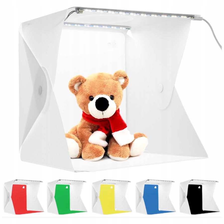 

Namiot Bezcieniowy fotograficzny 40x40cm Led 5500K