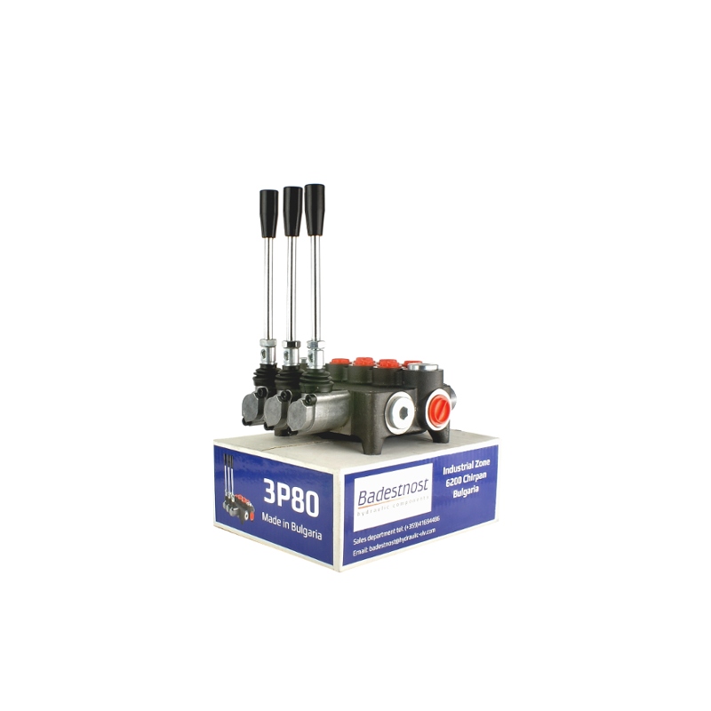Hydraulický rozdělovač 3-sekční 80 l/min Badestnost: 03P80 A1A1A1 GKZ1