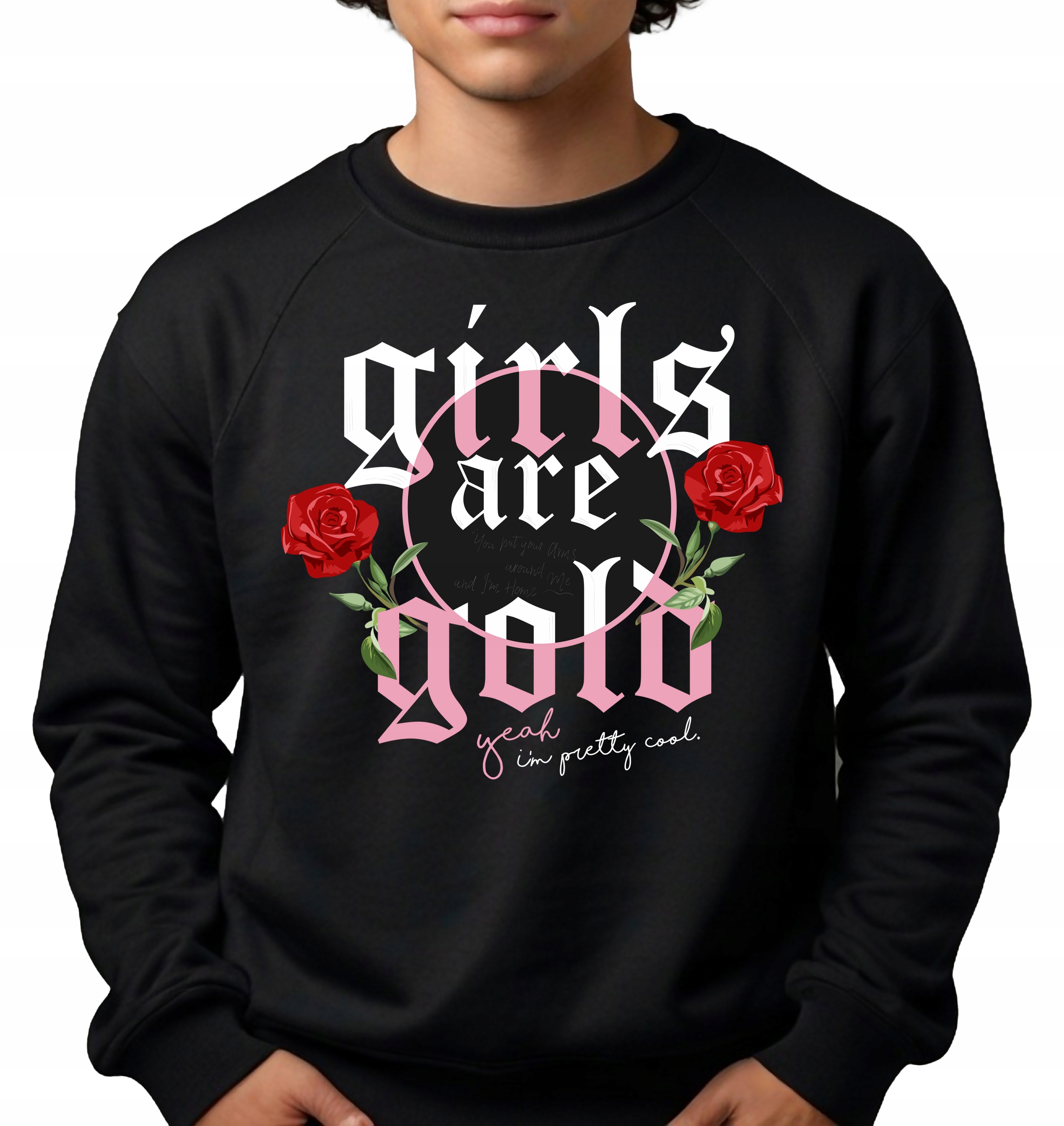 Pánská Mikina Girls Are Gold pro kolegu chlapce Bratra jako Dárek Velikost XL