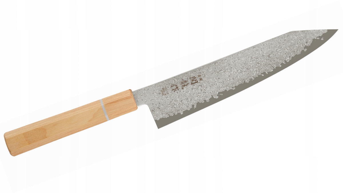 Kuchynský Nôž Sekiryu Mokuzai Kiritsuke 210 mm, oceľový, drevený