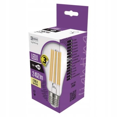 

Mocna żarówka Led Filament 17W-150W 2452lmE27 Emos