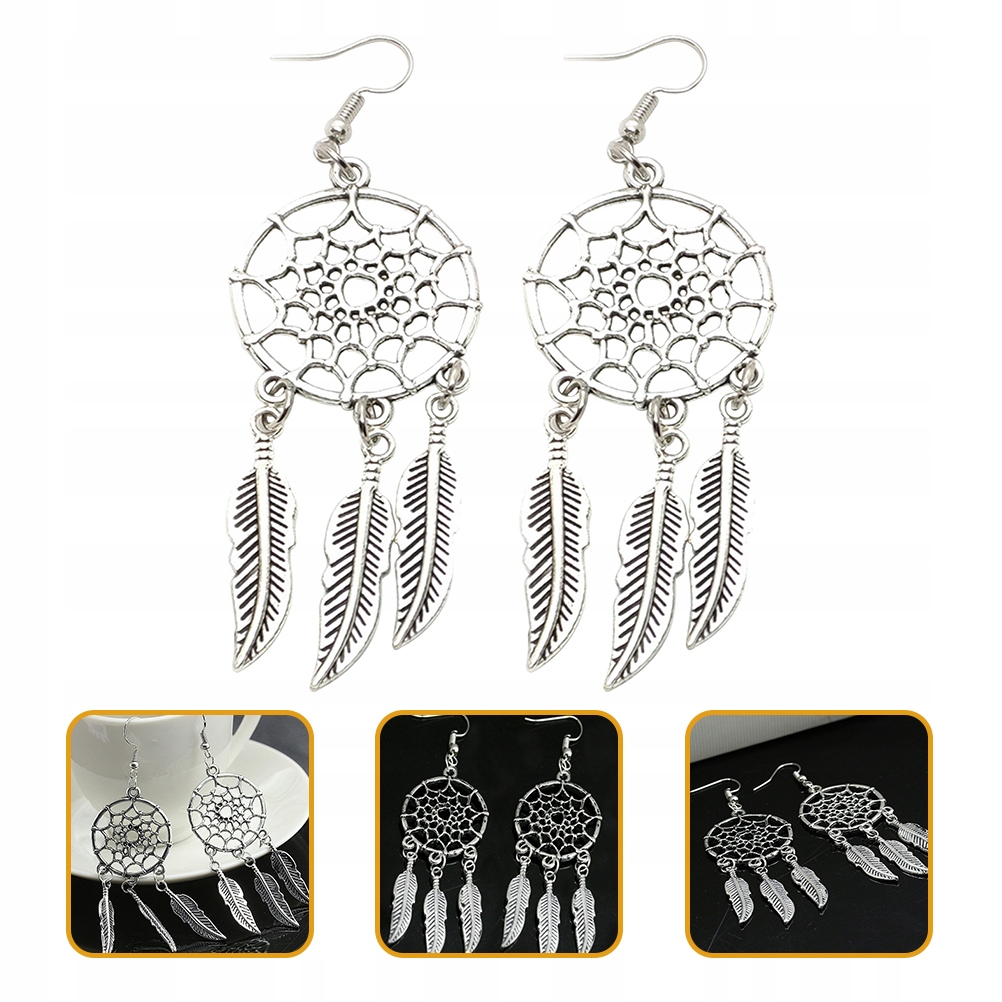 KOLCZYKI ŁAPACZY Snów Materiał Inny