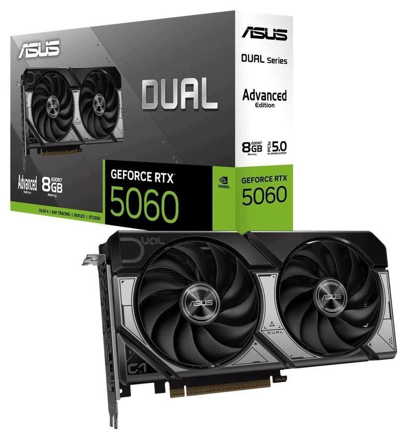 Grafická karta Asus GeForce Rtx 5060 8GB DDR7 128bit Dual Dlss 4