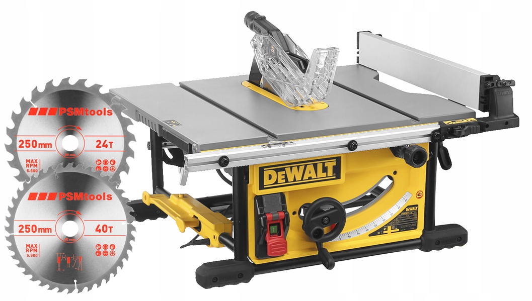 DEWALT PILARKA STOŁOWA 250MM DWE7492 2000W 3TARCZE