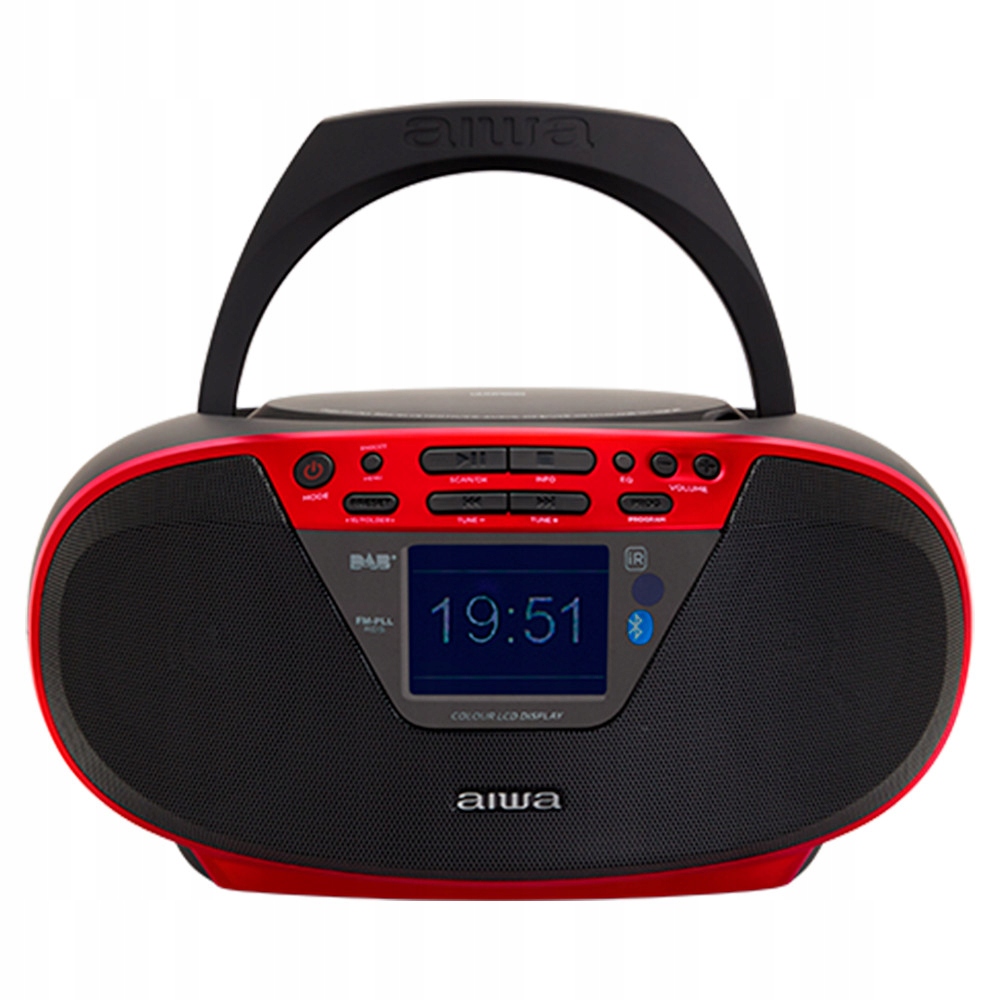 Aiwa BBTU-500DAB/RD, prenosné rádio s CD, Dab /fm