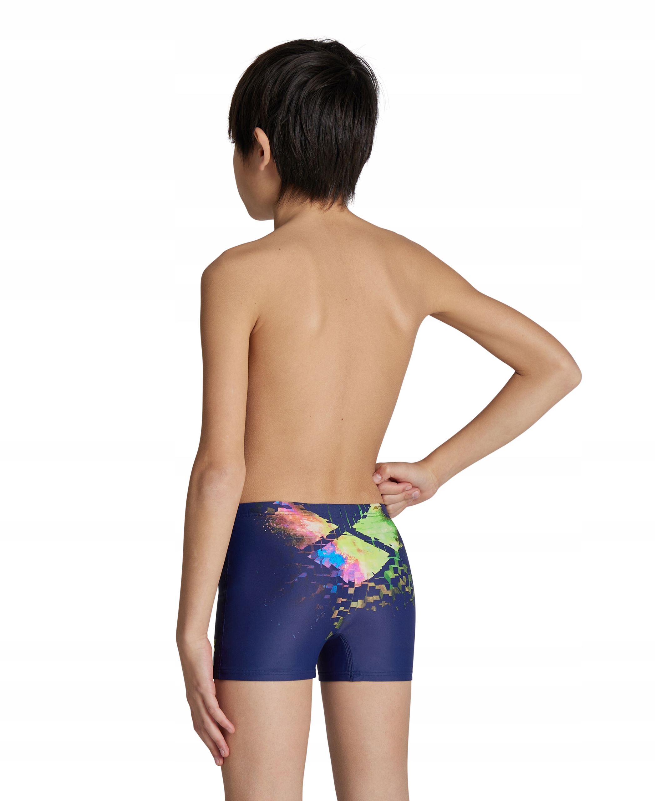 Arena chłopięce kąpielówki pływackie Short Pixels bokserki rozmiar 152cm