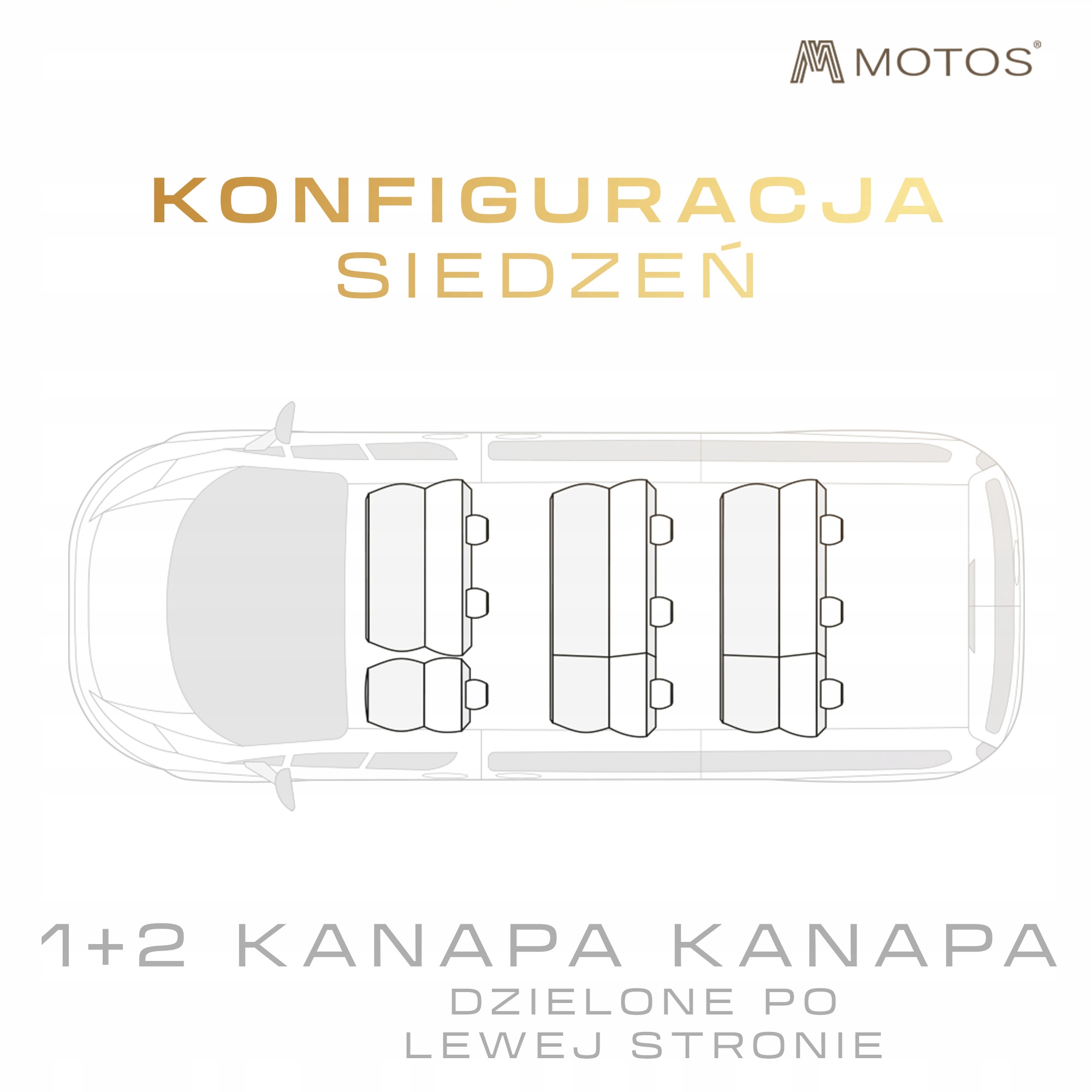 Pokrowiec do Ford Transit Custom I 2012-2023 9 osobowy Producent Auto-dekor