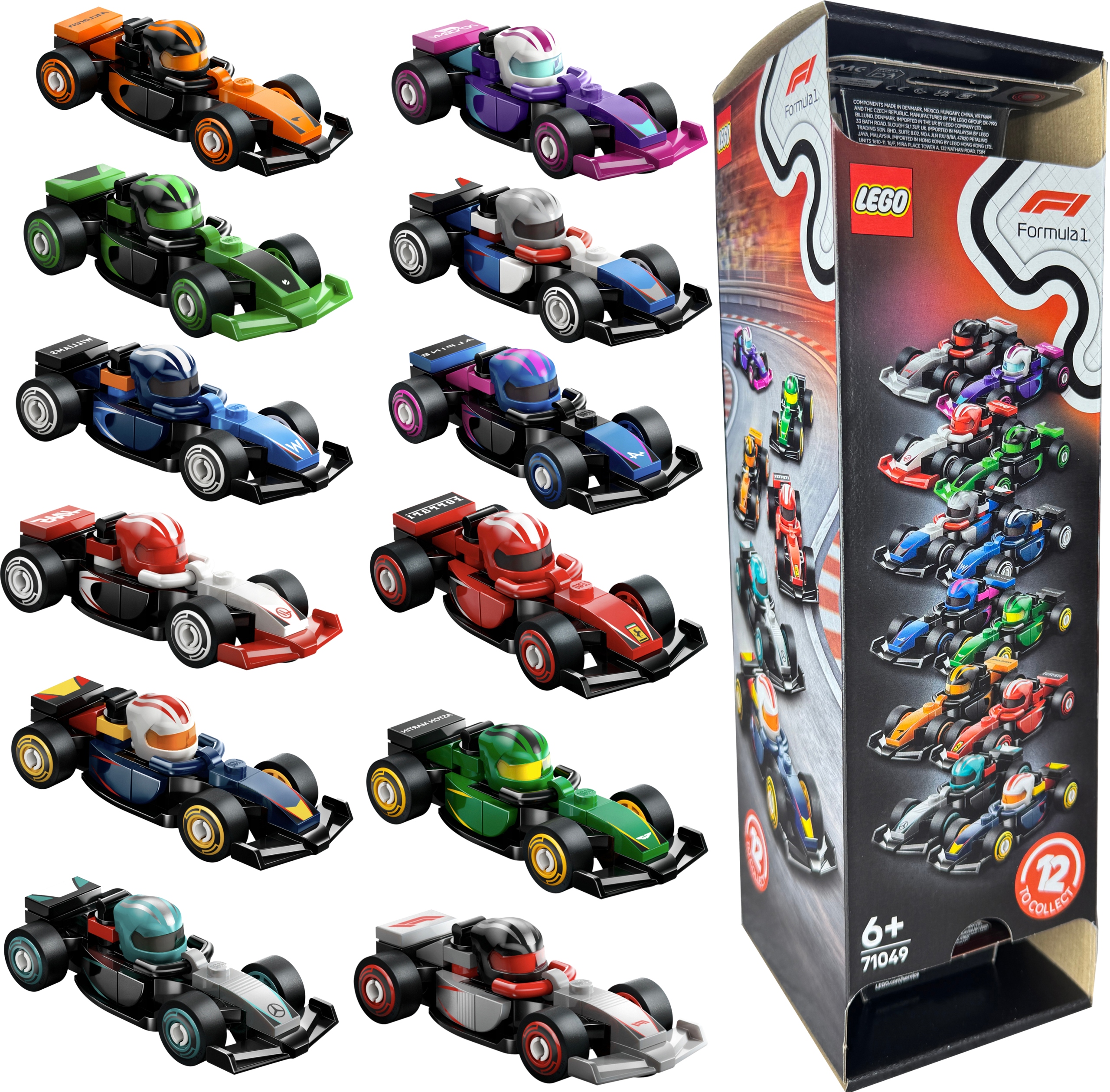 Lego Minifigures 71049 Formuła F1 zestaw kolekcjonerski Komplet 12szt.