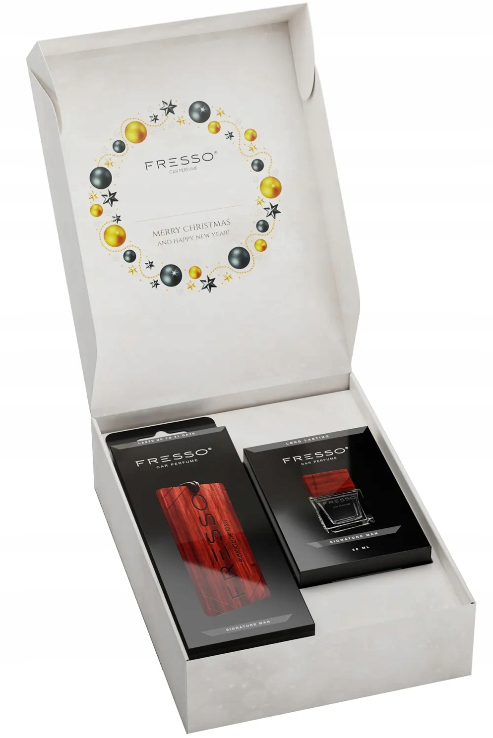 Fresso Mini Christmas Box Signature Man Zestaw Rodzaj atomizery