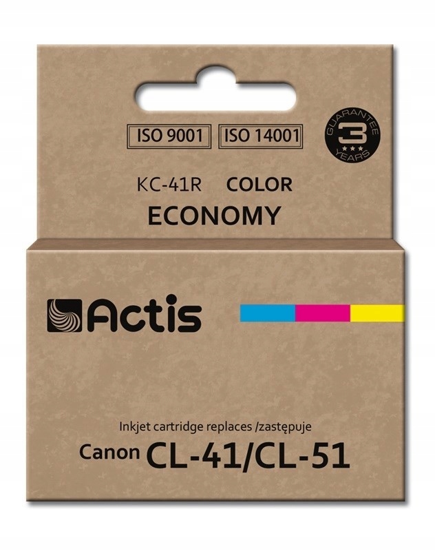 Actis KC-41R Tusz (zamiennik Canon CL-41/CL-51 Standard 18 ml kolor)