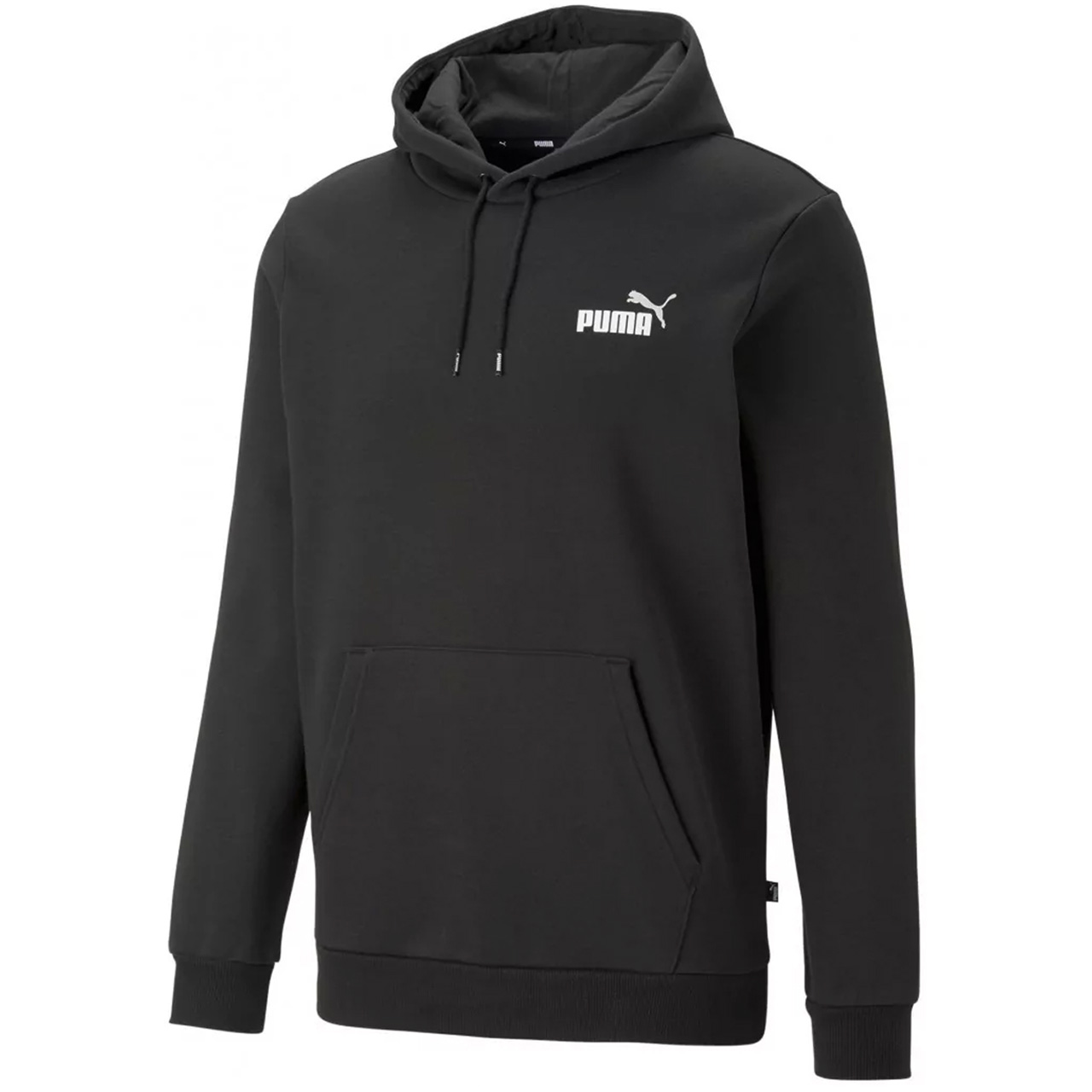 Pánská mikina Puma Ess+ 2 Col Small Logo Hoodie Fl černá Vel. L