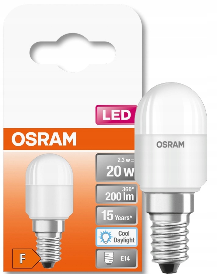 

Osram żarówka Led 6500K E14 2.6W lodówka