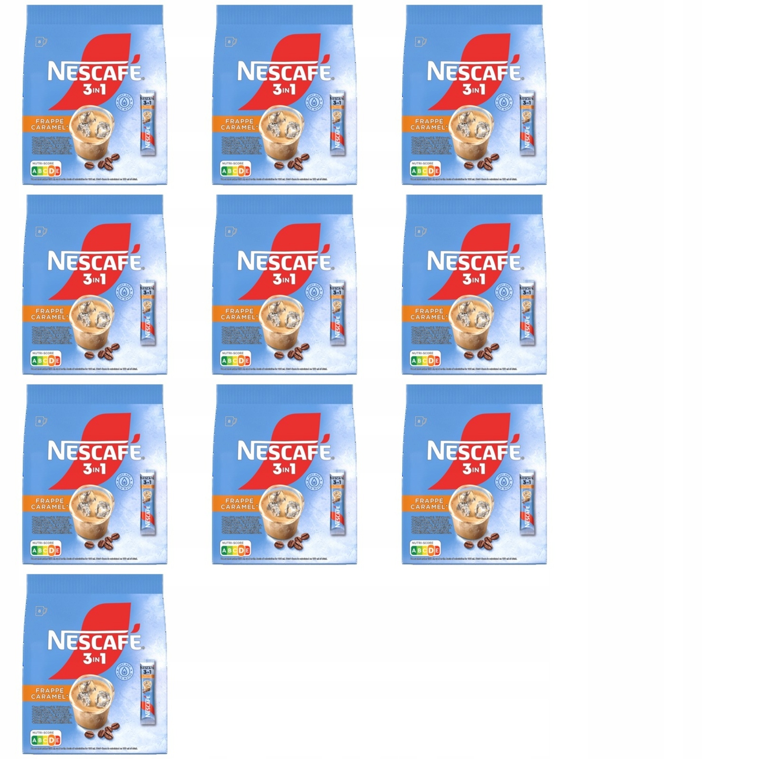 10x 120g Nescafe 3in1 frappe caramel 8szt Karton