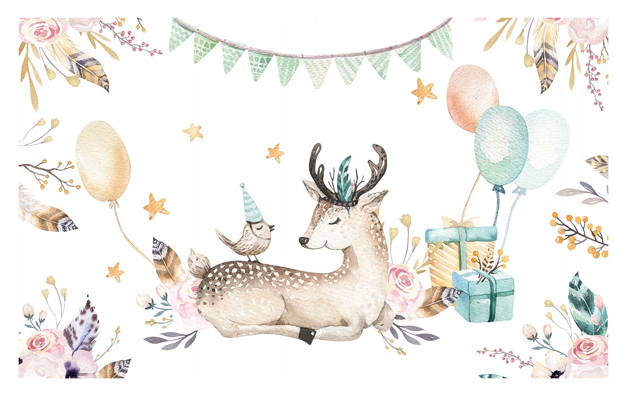 

Fototapeta dla dzieci Leśne Zwierzęta 3D 416x254