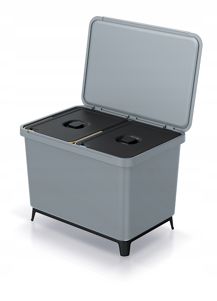 Odpadkový koš Systema objem: 2x 23l, barva: světle šedá