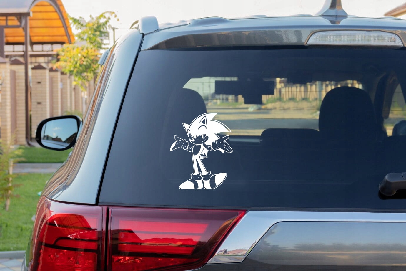 SONIC The Hedgehog W02 - Naklejka na samochód na auto KOLOR Producent Inny